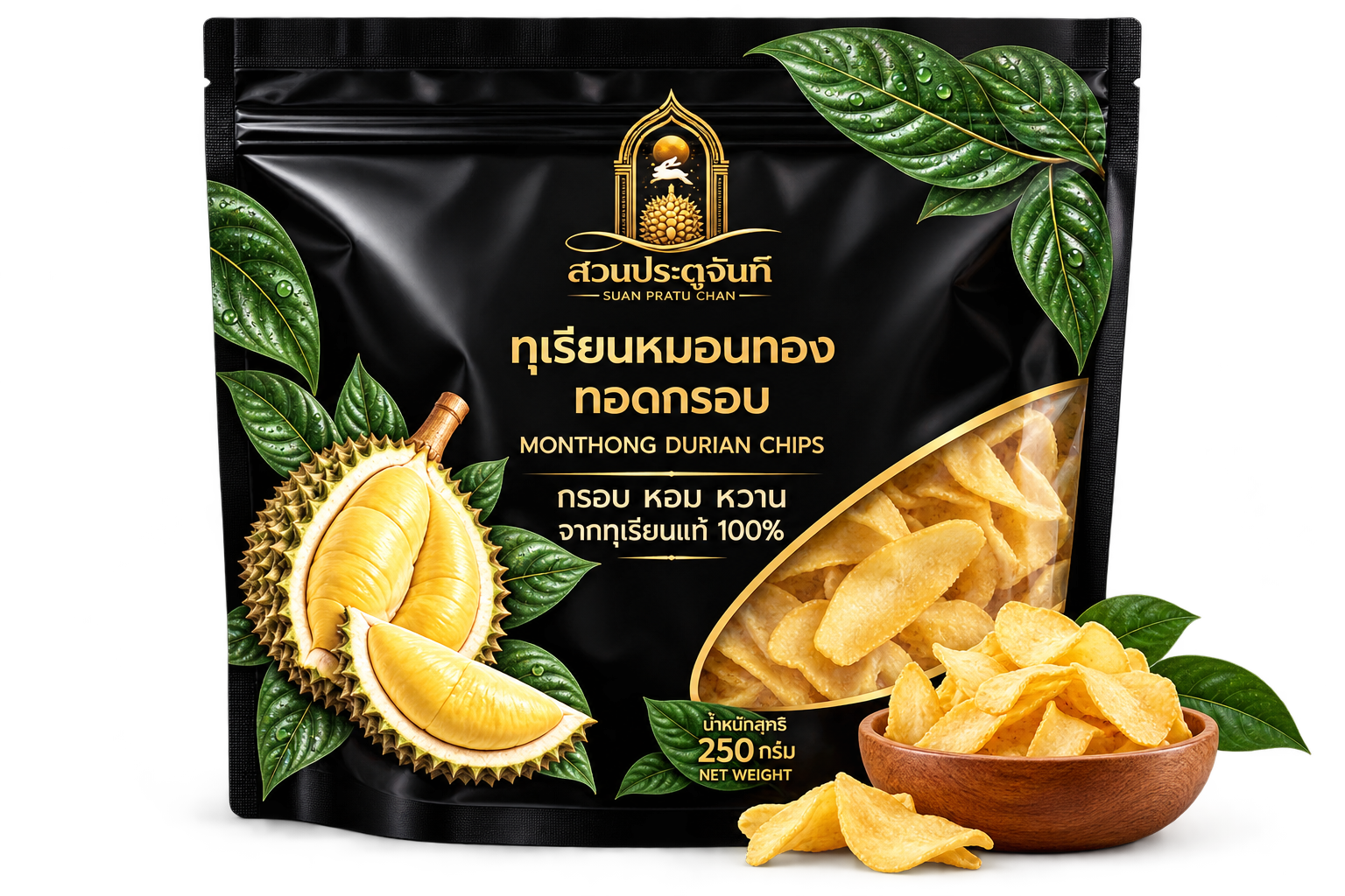 ทุเรียนทอดกรอบ ชะนี 250 ก.